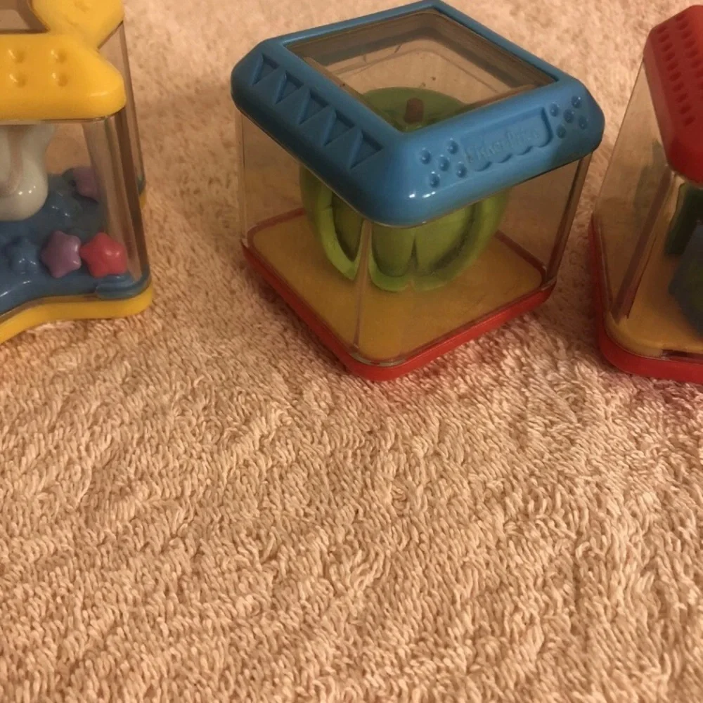 Fisher Price Peek A Boo Blocks Lot of 6